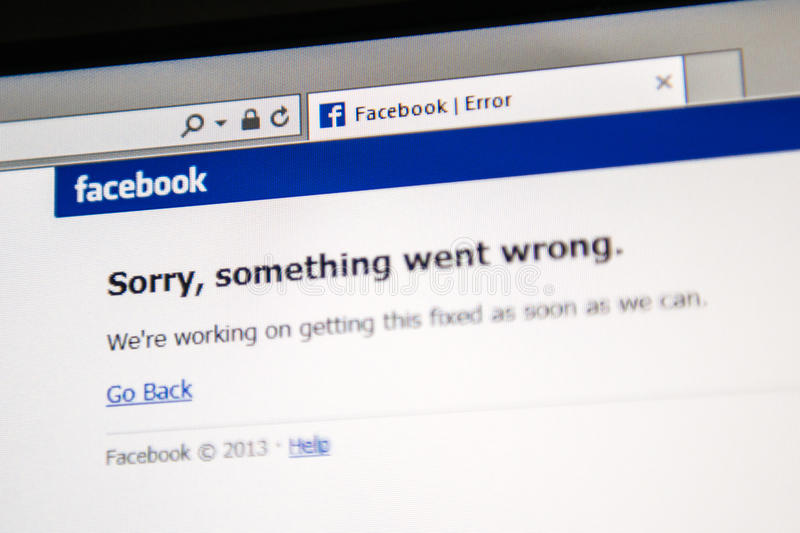 Facebook goes dark… When good quality goes bad