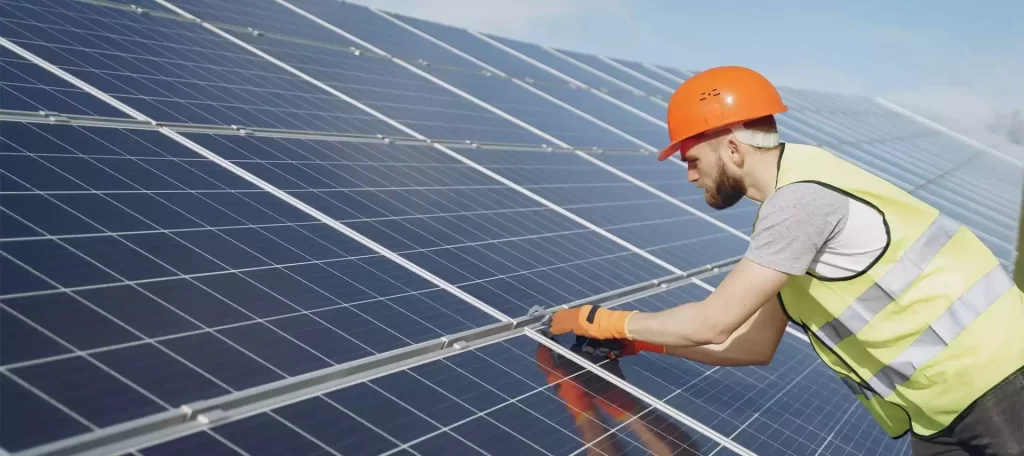 What does a solar panel quality control inspection cover?