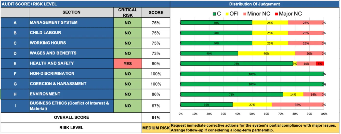 ESG audit checklist