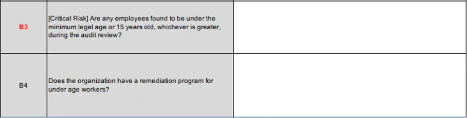 ESG audit checklist