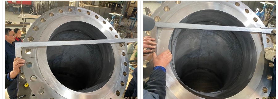 Flanged pipe elbow dimensional validation